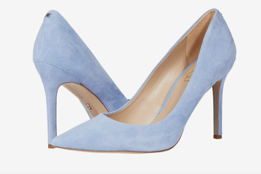 blue pumps