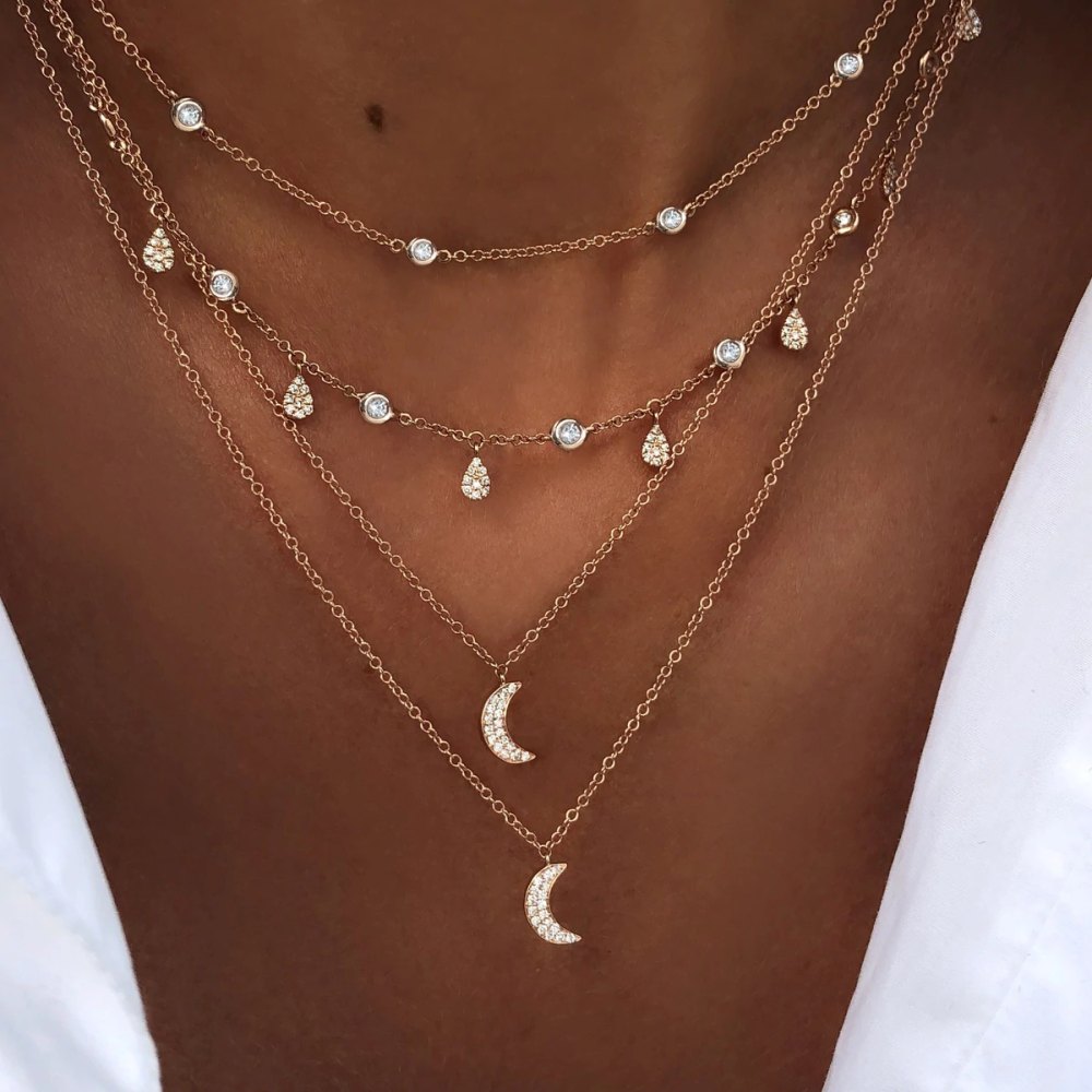 crescent moon necklace