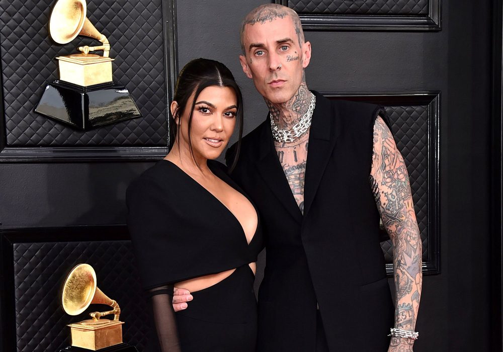 Classic Kravis! Watch Travis Barker Remove Kourtney's Garter With His Teeth