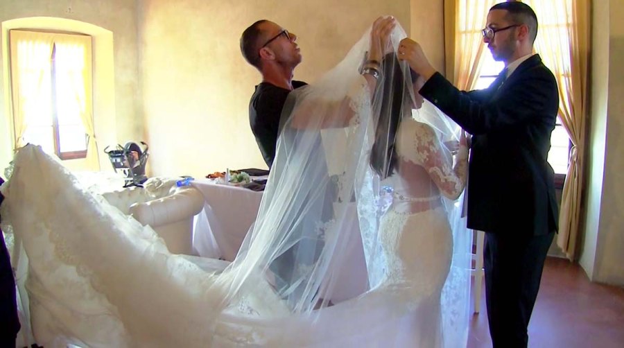 Every Kardashian Wedding Dress Ever What Kim Khloe Kourtney Kardashian Wore Say I Do