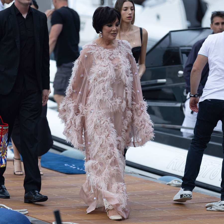 Kourtney Kardashian Wedding Weekend Looks Kris Jenner