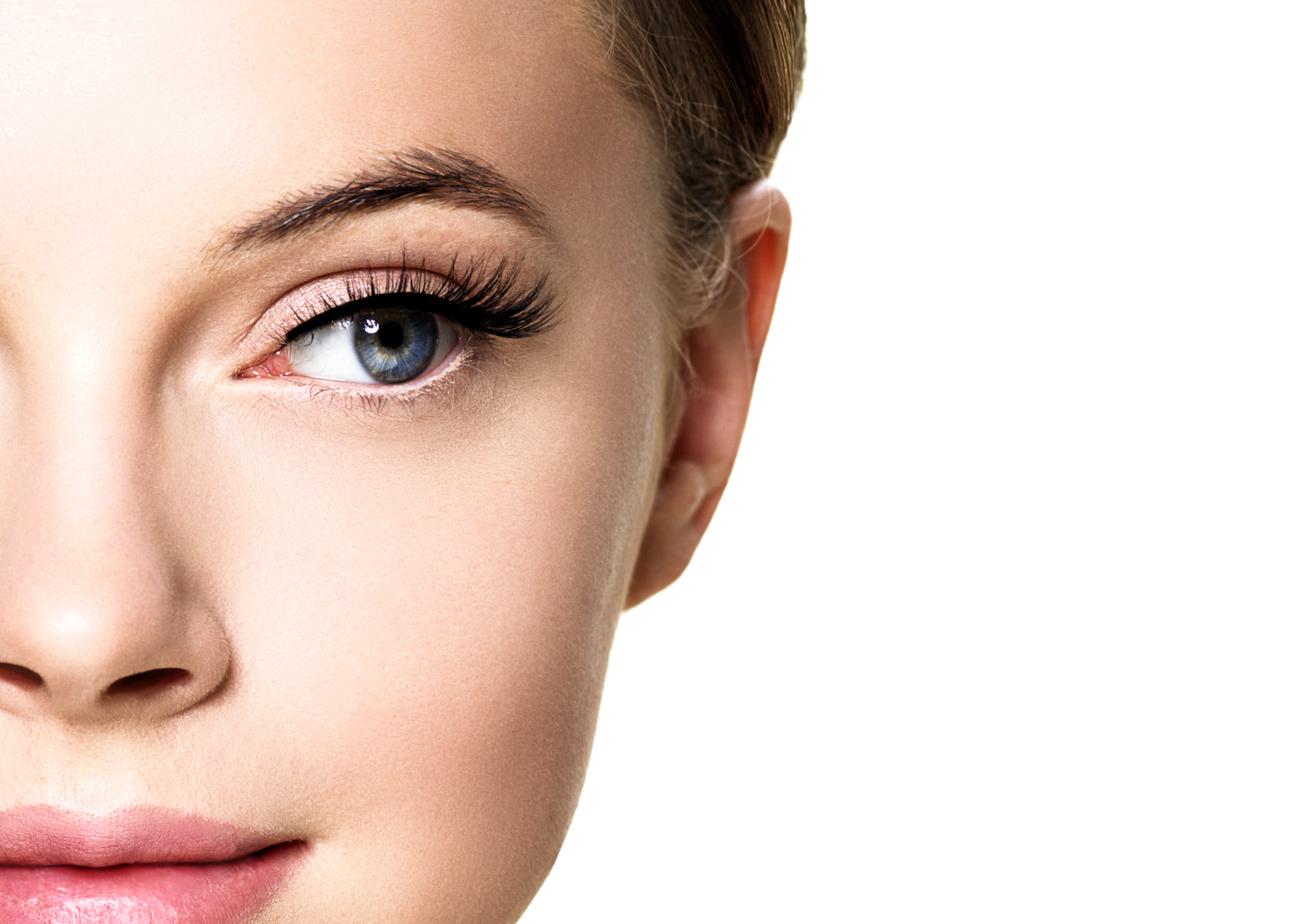 Woman-Long-Lashes-Stock-Photo