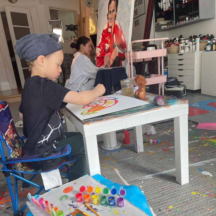 Little Artist! Drake and Sophie Brussaux’s Son Adonis’ Baby Album