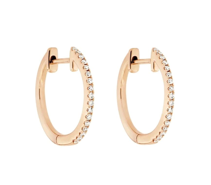 gold diamond earrings