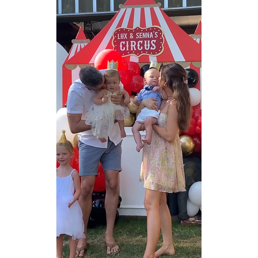 Arie Luyendyk, Jr. and Wife Lauren Burnham Throw Circus-Themed Birthday for Twins Lux and Senna's 1st Birthday: Photos