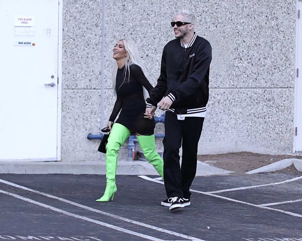 Kim Kardashian and Pete Davidson Hold Hands In Los Angeles: Photos