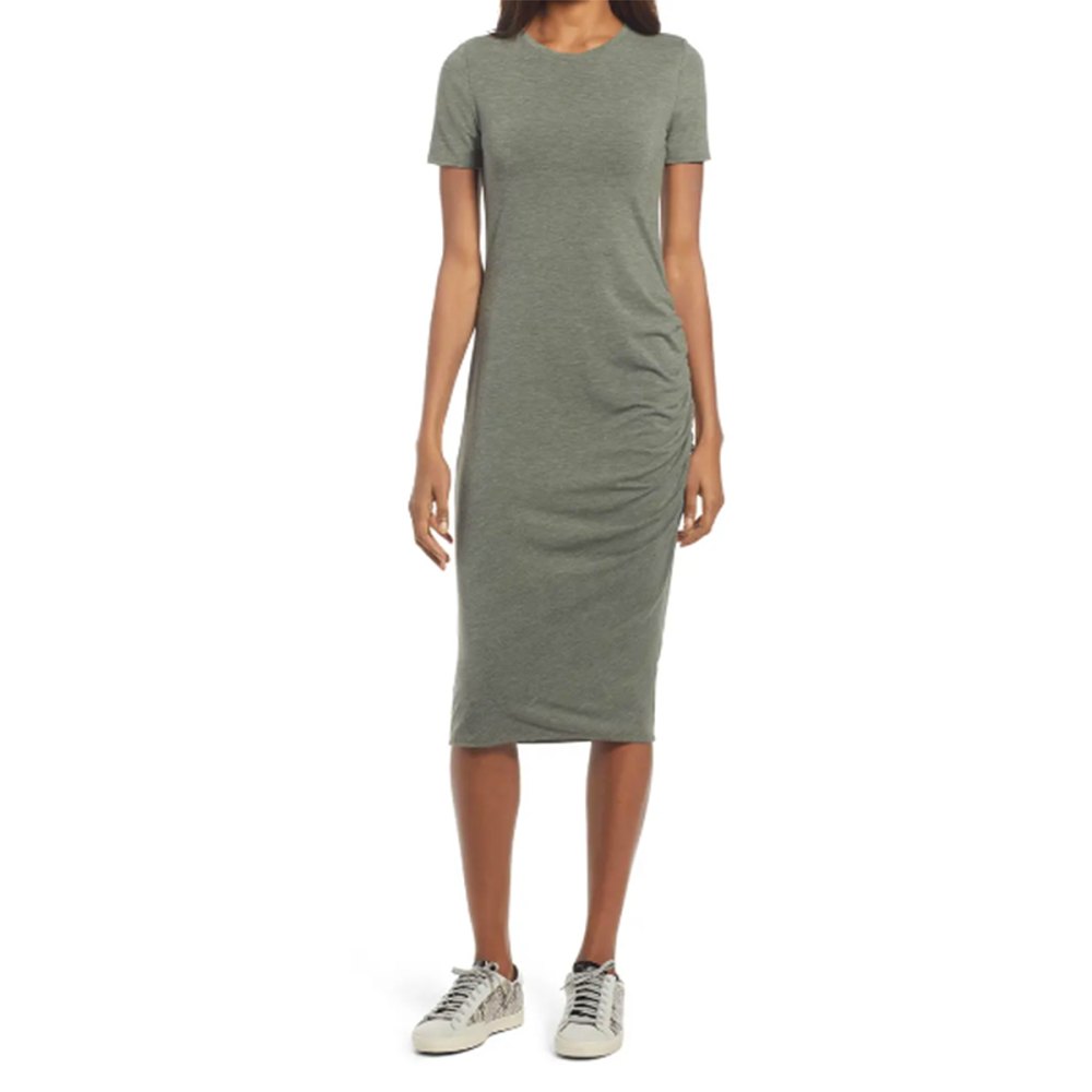 nordstrom-flattering-dresses-ruched-t-shirt