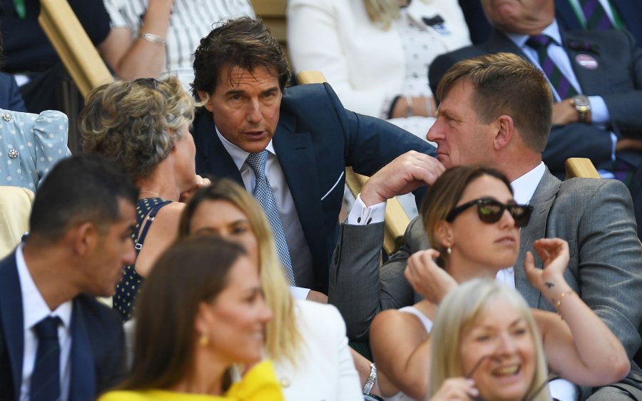 Kate Middleton Sits Near Tom Cruise at Wimbledon Women's Finals Before Presenting Trophies to Players: Photos