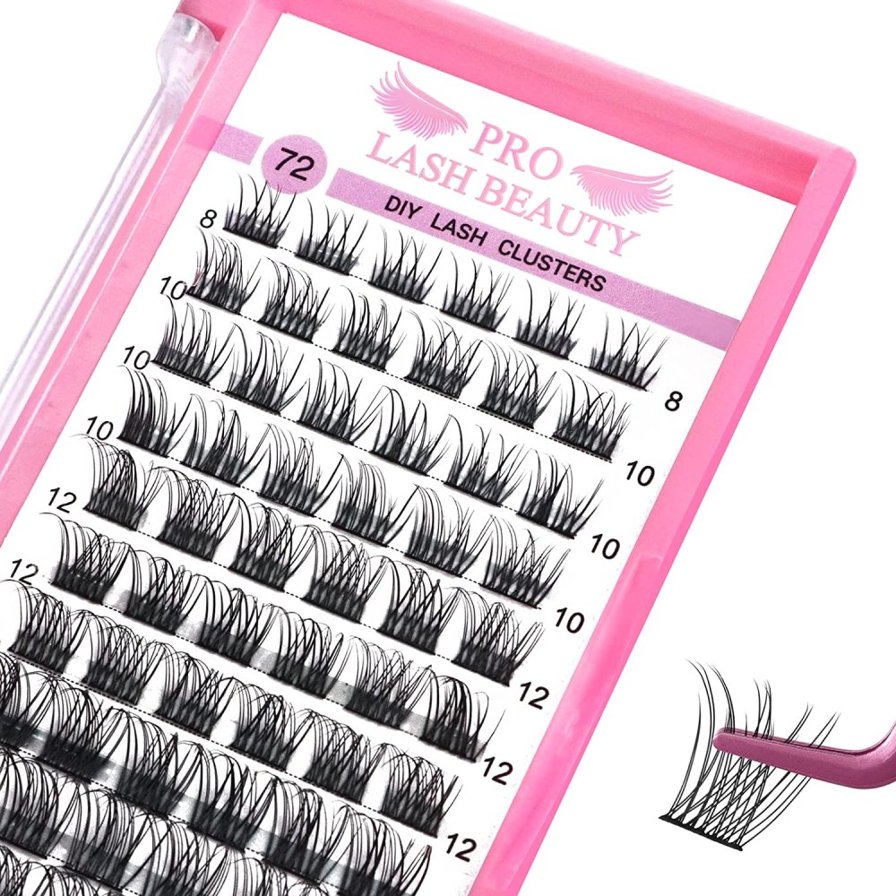 PRO LASHBEAUTY Cluster 72 Pcs Individual Lashes Set