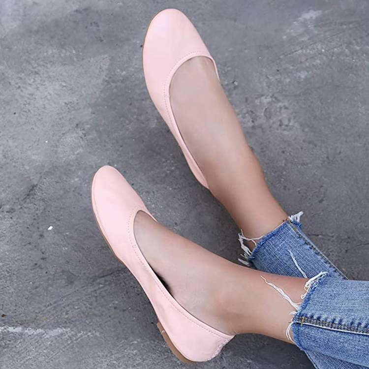 pink ballet flats