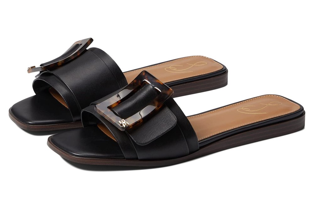 Sam Edelman black buckle sandals