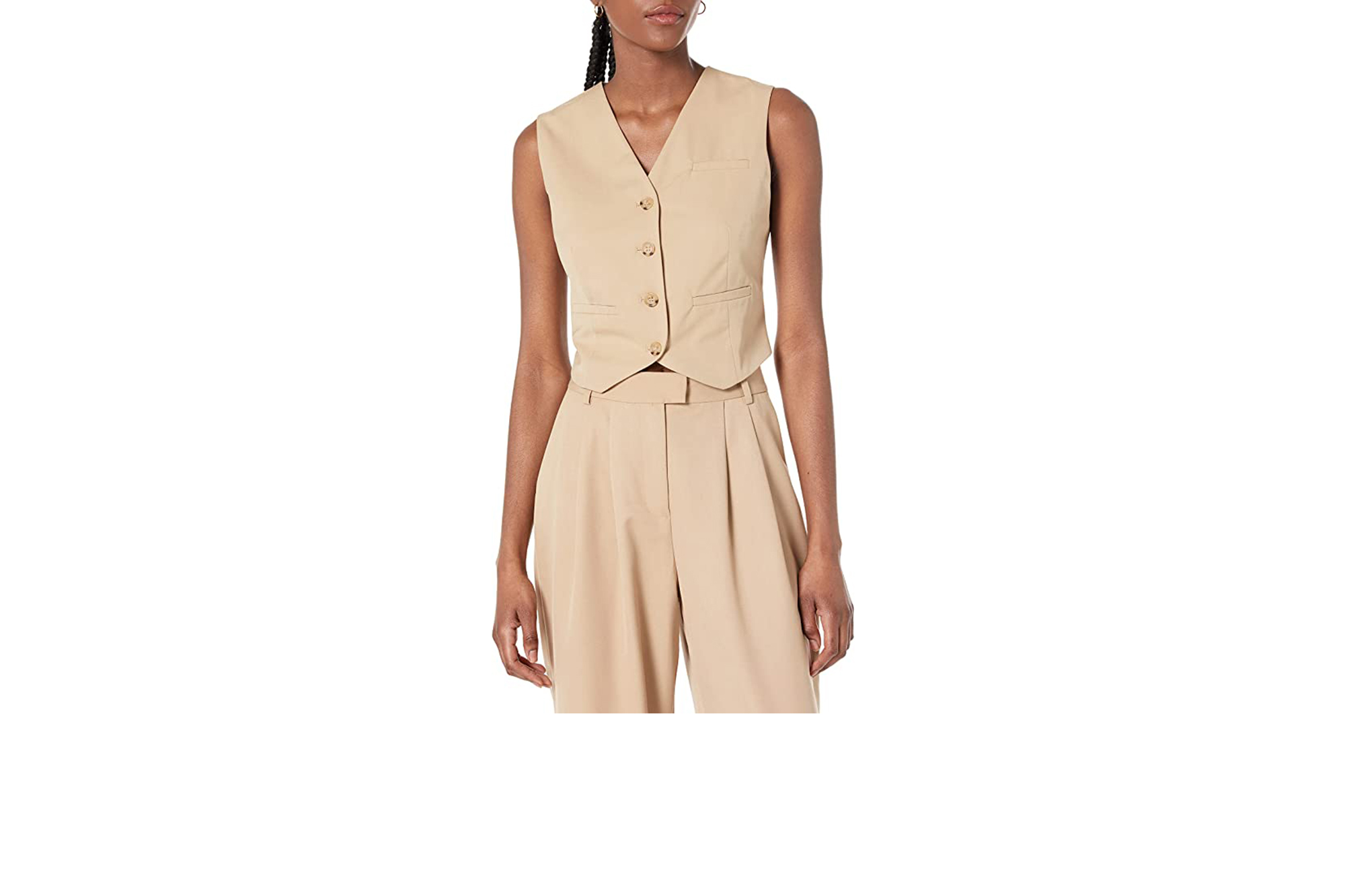 cropped vest