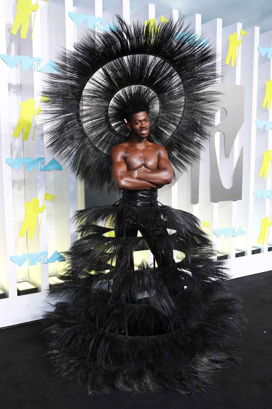 All Celebs Black 2022 VMAs red carpet Lil Nas X