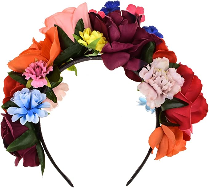 DreamLily Frida Kahlo Mexican Flower Crown