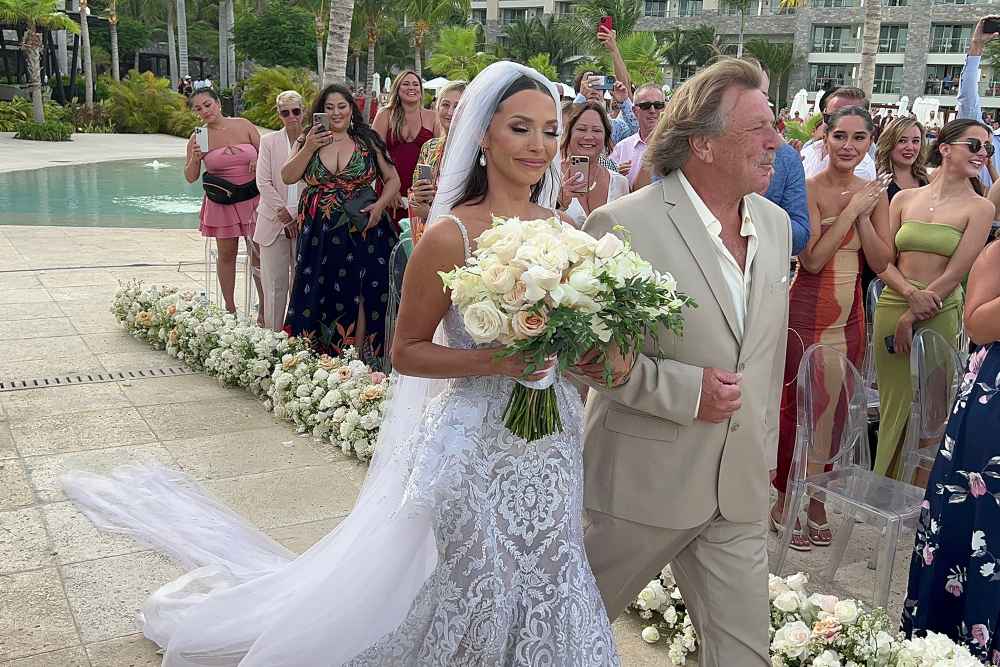 Scheana Shay Slipped into a Floral Mini Dress and Chunky Sneakers for Her Wedding After Party