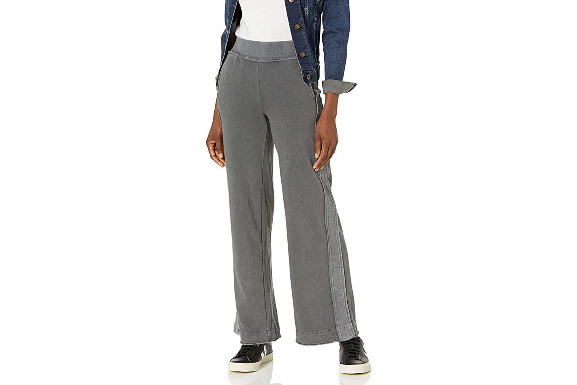 UNIONBAY Women's Harley Wide Leg Reverse Piecing Pant
