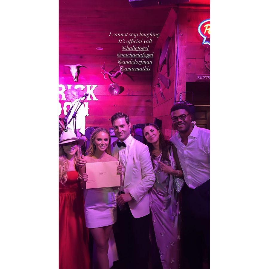 Bachelor Nation Alums Celebrate Amanda Stanton and Michael Fogel's Wedding: See Photos