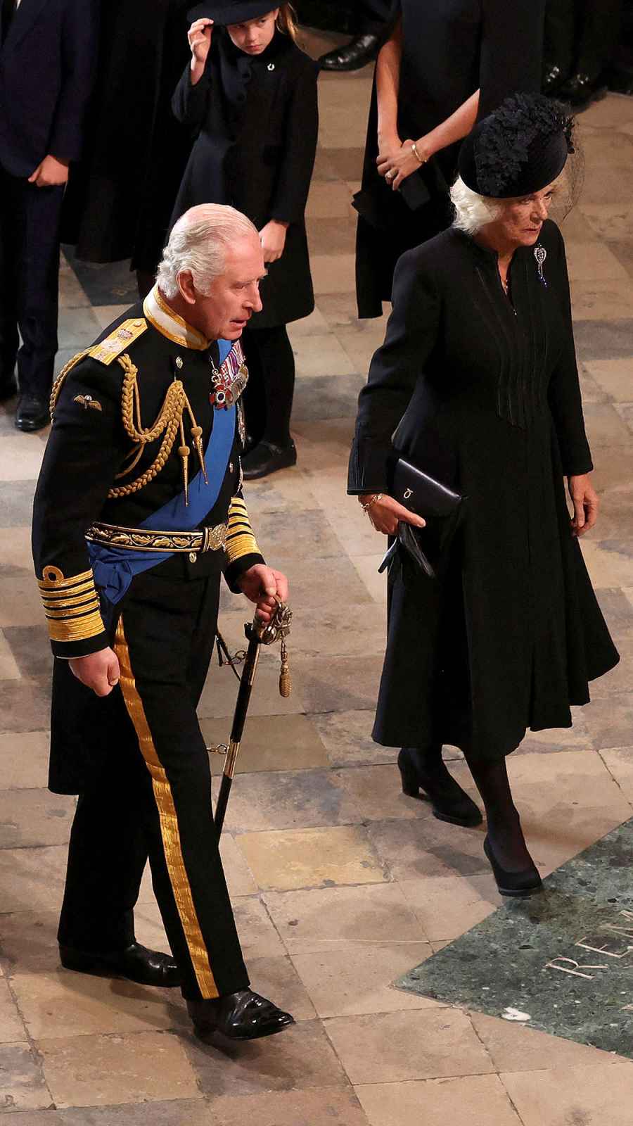 Camilla and Kate Wear Veils to Funeral 2