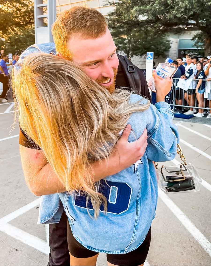 Cowboys Quarterback Cooper Rush and Lauryn Rush’s Relationship Timeline Promo Title: Cowboys Quarterback Cooper Rush and Lauryn Rush’s Relationship Timeline 2022 hug