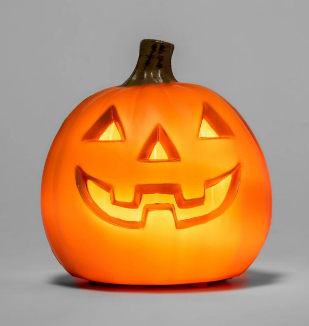 Hyde & EEK! Boutique 5 Light Up Happy Three Teeth Pumpkin