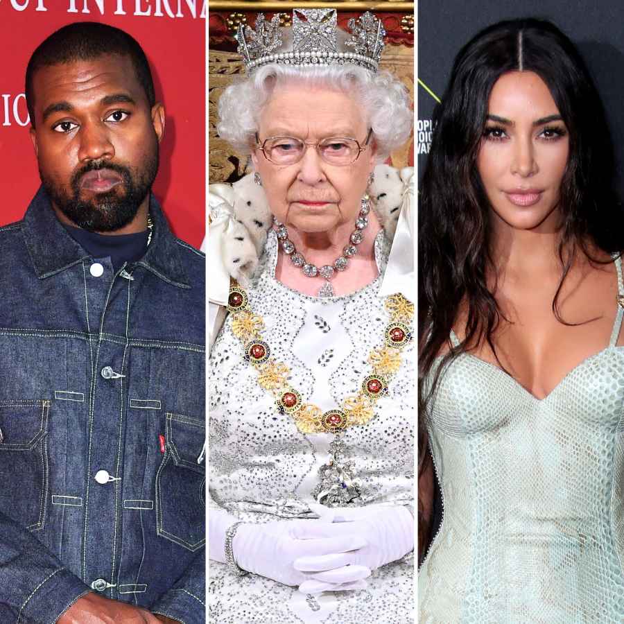 Kanye West Compares Queen Elizabeth II’s Death to His Split From Kim Kardashian