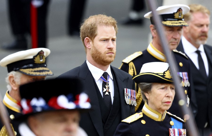 Prince Harry Does Not Wear Military Uniform to Queen Elizabeth II's Funeral Despite Decade of Service 2