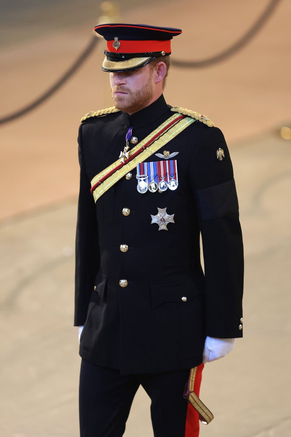 Prince Harry Wears Military Uniform for 1st Time Since Stepping Down as Senior Royal at Queen Elizabeth II's Vigil