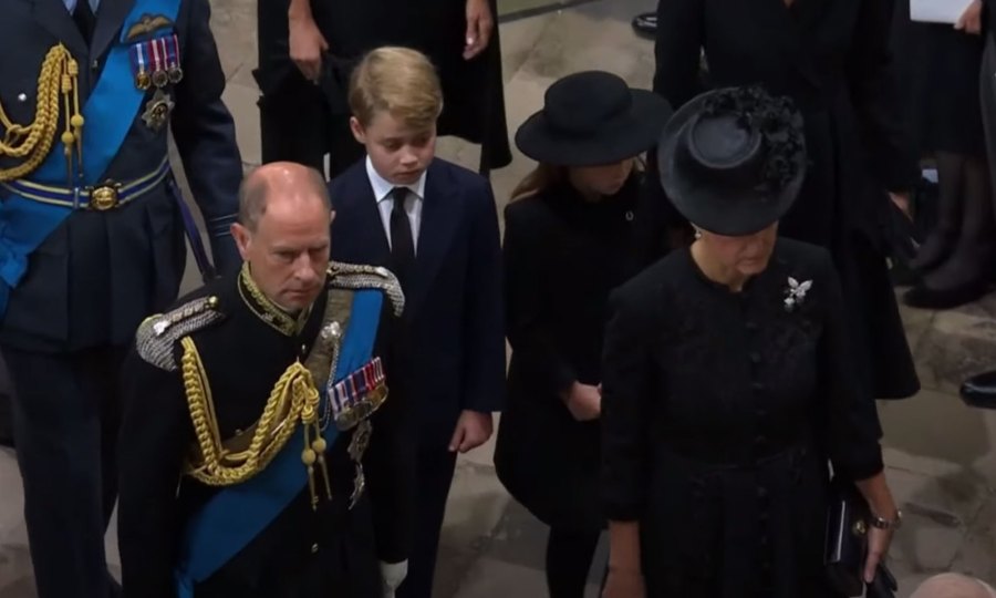 Prince William, Princess Kate Walk With Their Kids at Queen Elizabeth's Funeral