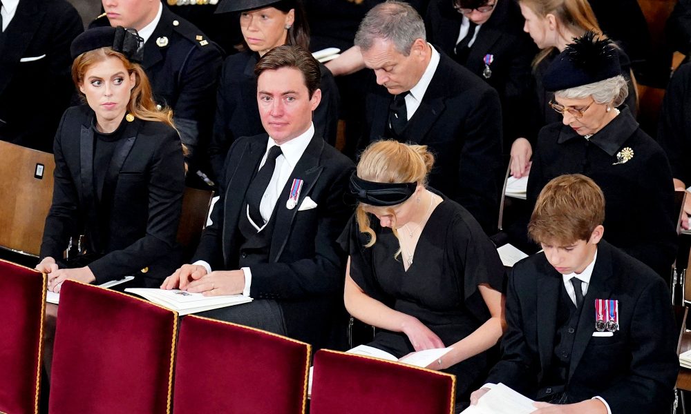 Princess Beatrice, Edoardo Mapelli Mozzi Attend Queen Elizabeth's Funeral