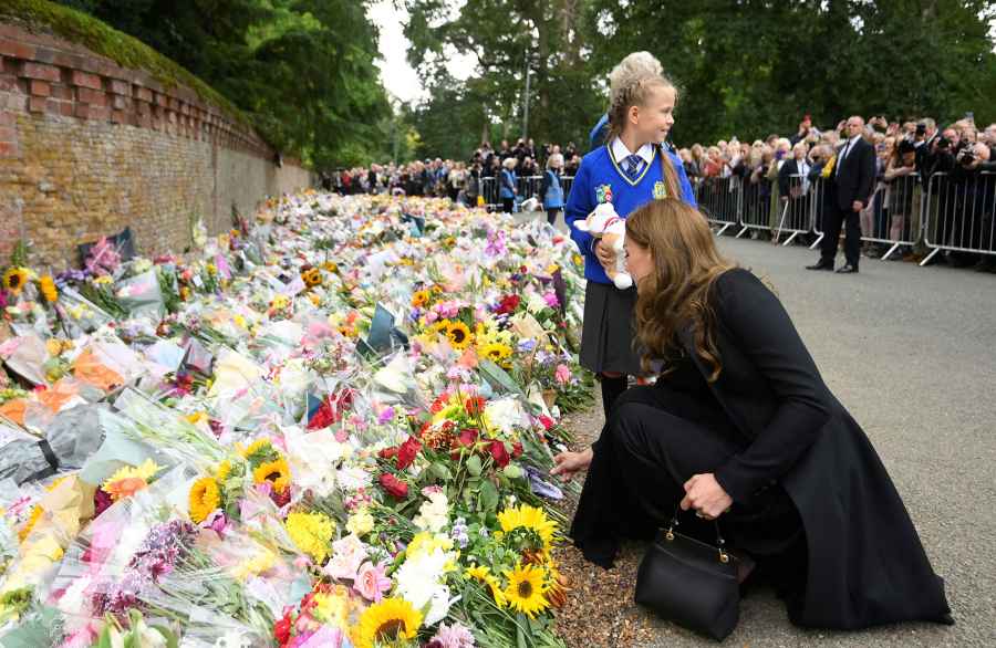 Princess Kate Chooses Little Girl to Lay Corgi Toy Tribute at Sandringham