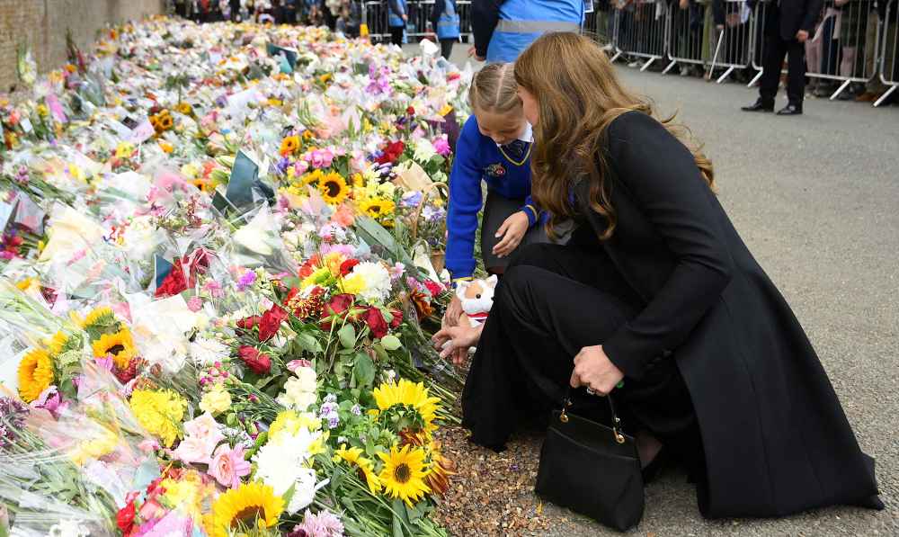 Princess Kate Chooses Little Girl to Lay Corgi Toy Tribute at Sandringham