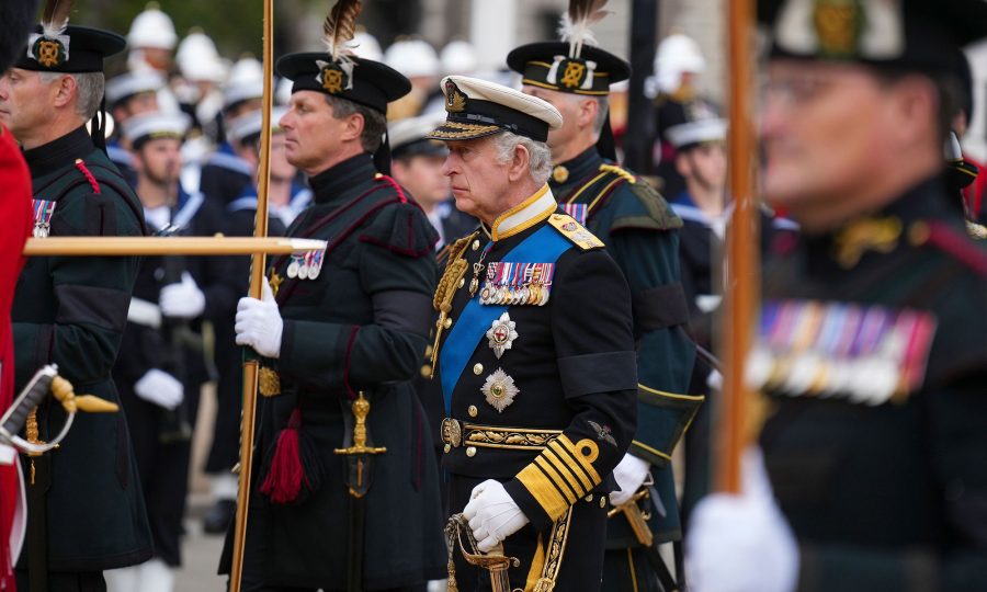 Royal Family Walk Behind Queen Elizabeth’s Coffin During Funeral Procession