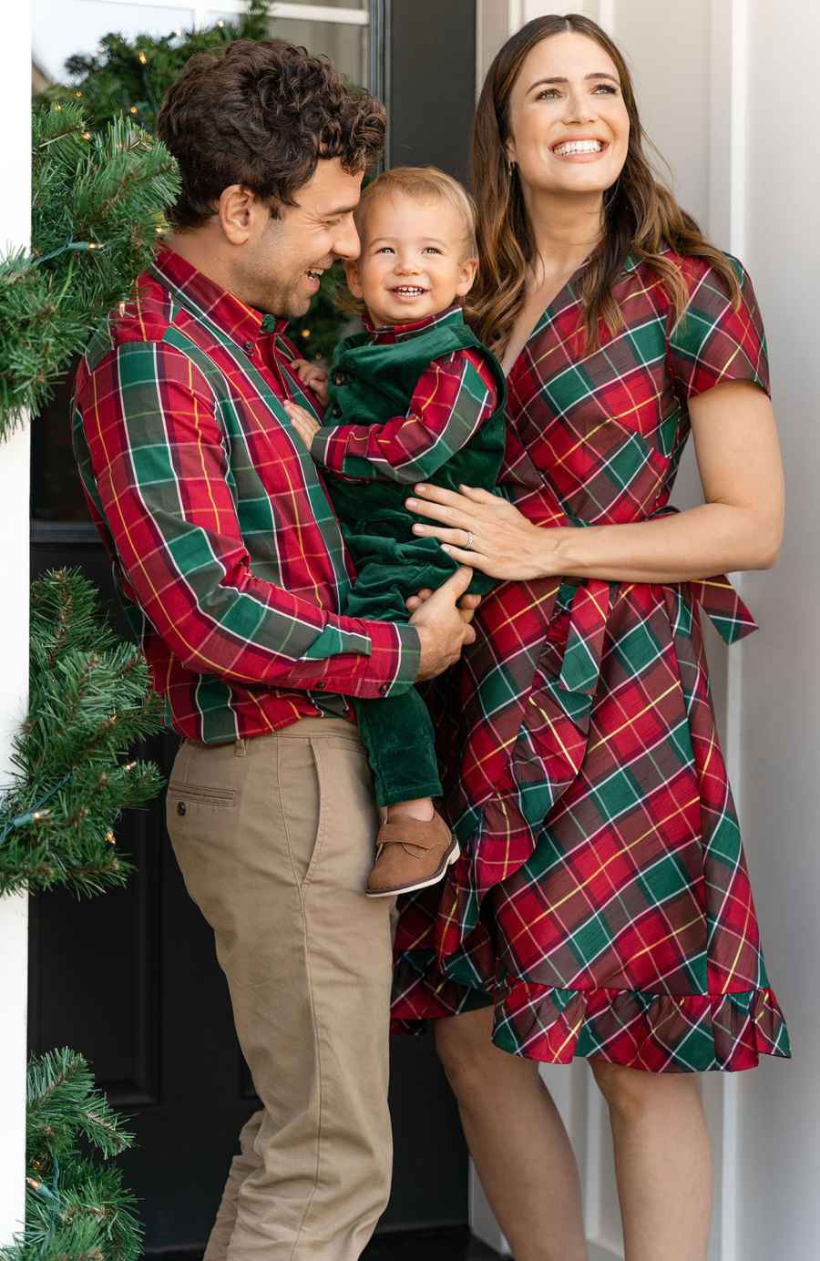 So Cute! Mandy Moore Stars in Holiday Ad With Husband Taylor, Son Gus: Pics