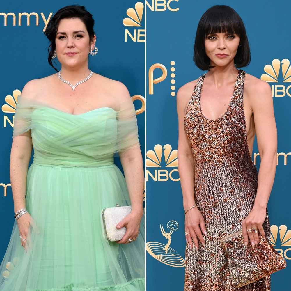 Yellowjackets Stars Melanie Lynskey and Christina Ricci Stun on 2022 Emmy Awards Red Carpet