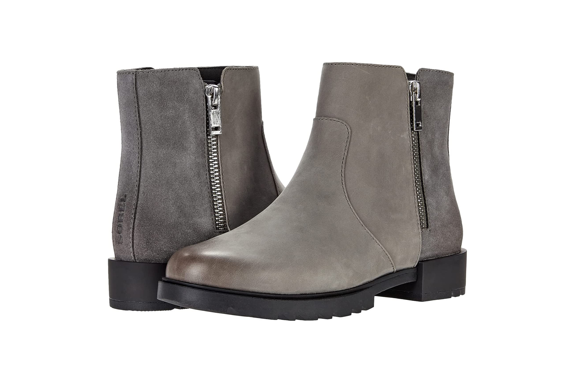 grey Sorel boots