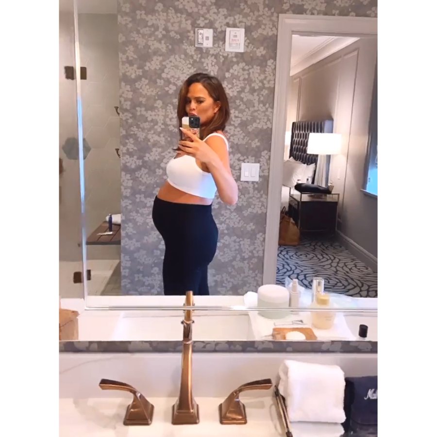 Progress Check! See Chrissy Teigen’s Baby Bump Album Before 3rd Child's Birth