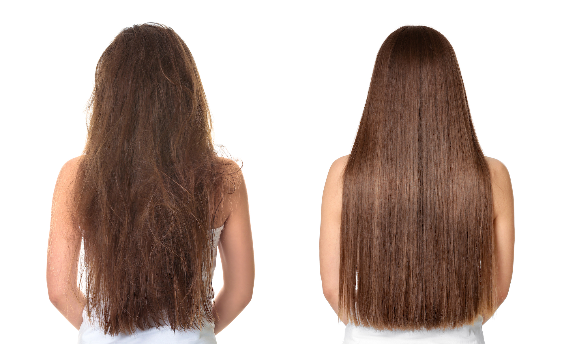 Before-After-Hair-Shot-Stock-Photo