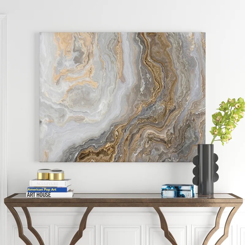 Etta Avenue™ White Marble Painting