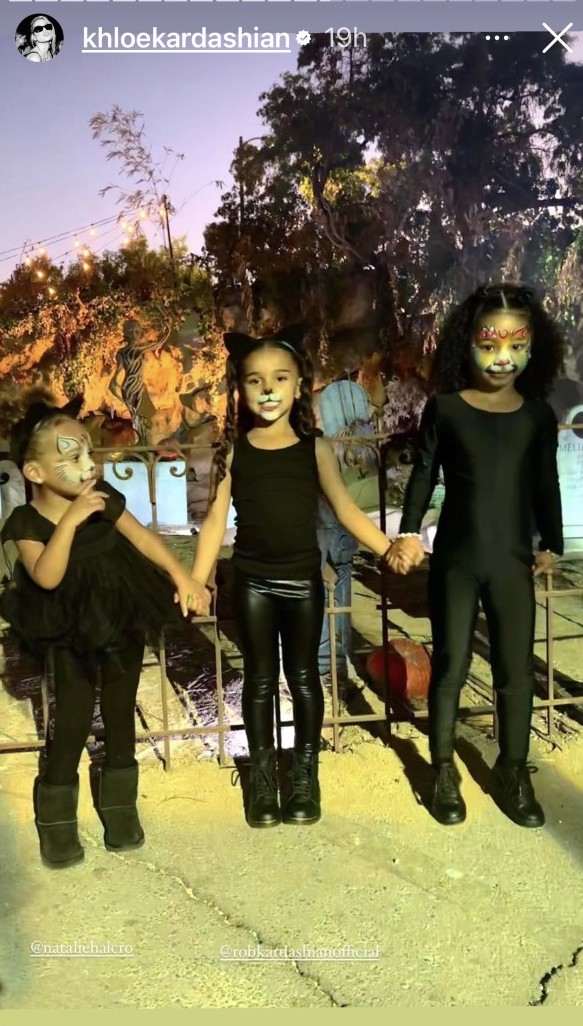 True Thompson, Dream Kardashian at Halloween Fun