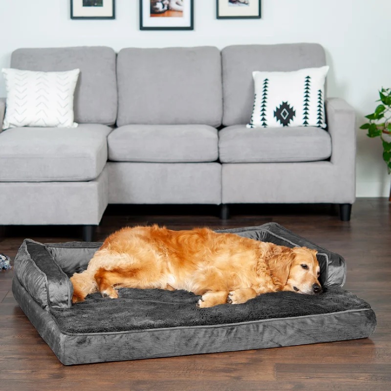 FurHaven Plush & Velvet Pet Bed