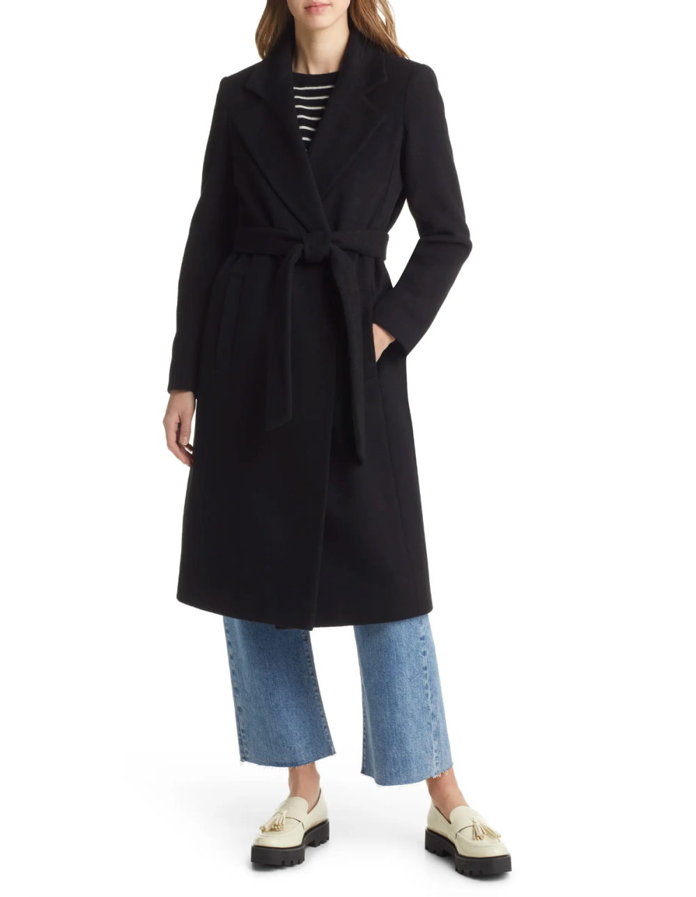 Sam Edelman Belted Wool Blend Coat