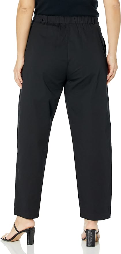 The Drop Women's Sharon Loose Fit Pleated Pants