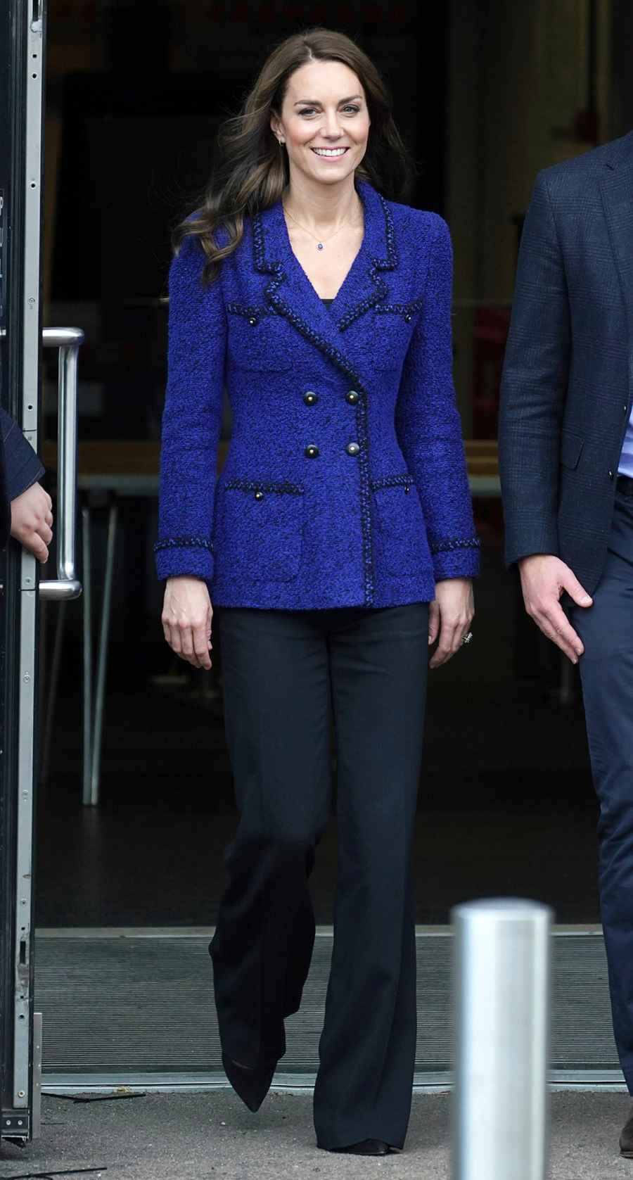 Princess Kate Pops in Blue During Royal Outing With Prince William