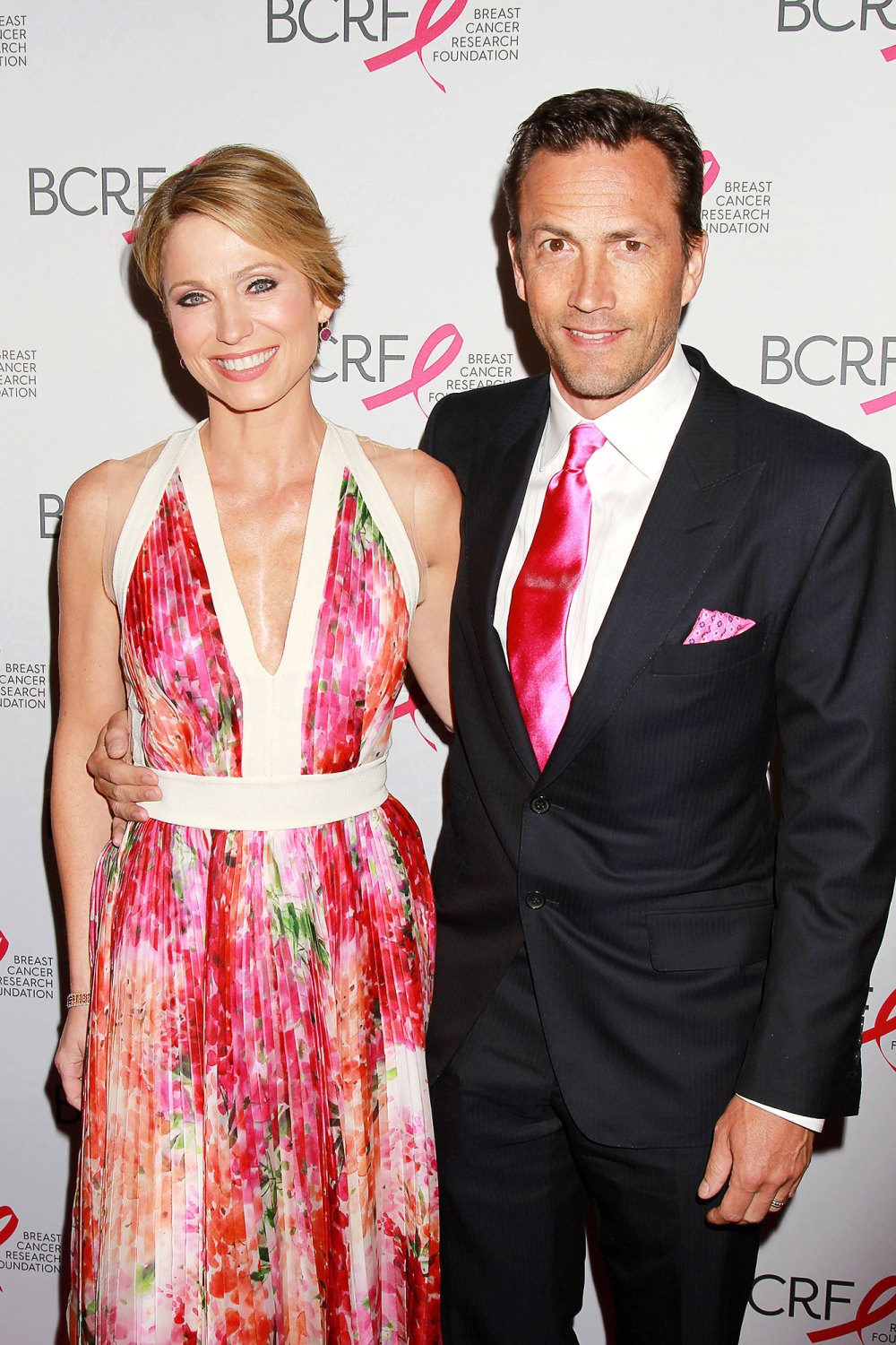 Amy Robach and Andrew Shue's Relationship Timeline 427 Hot Pink Party, New York, America - 30 Apr 2015