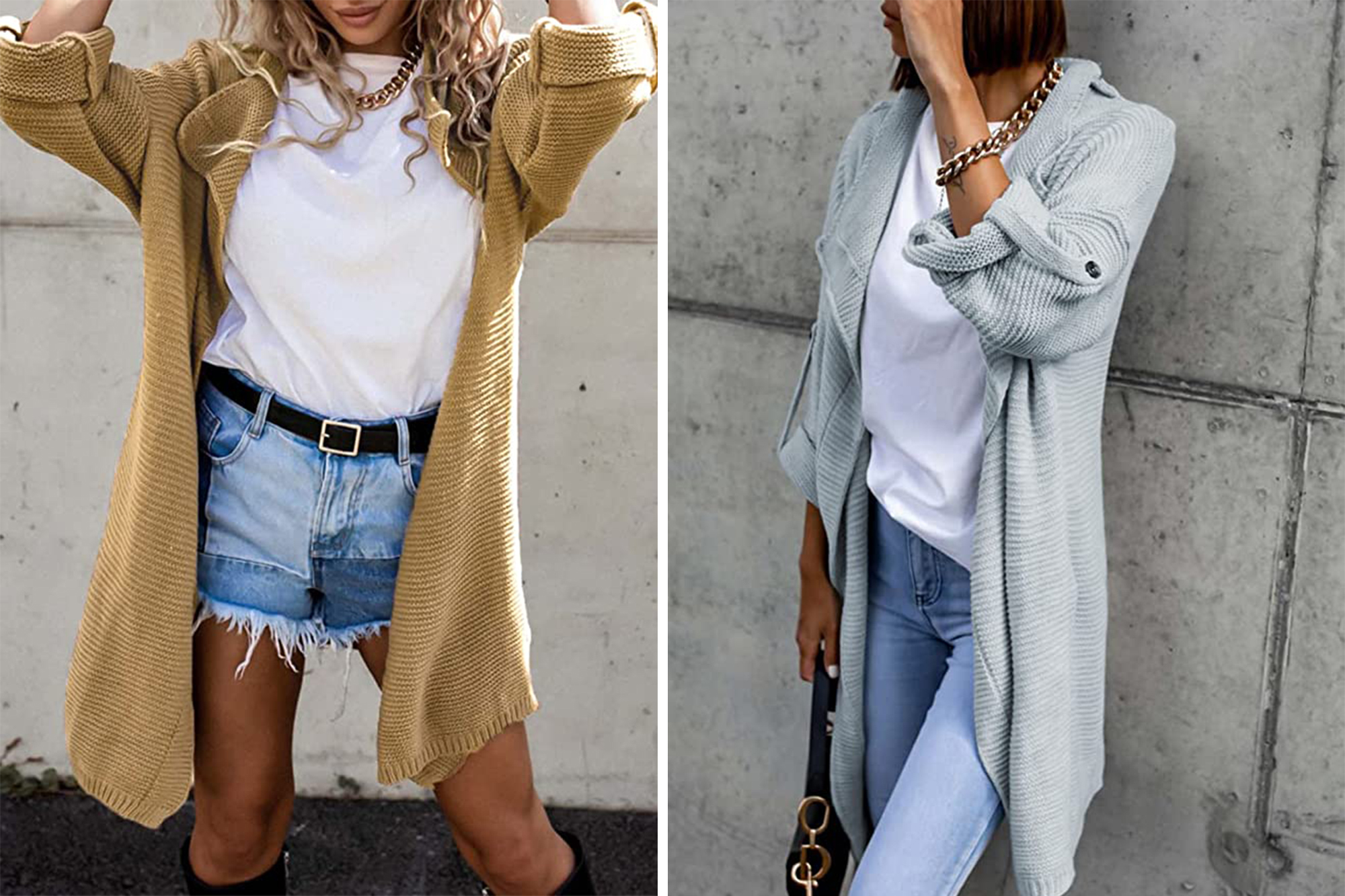 Astylish Women's Oversized Open Front Cardigan