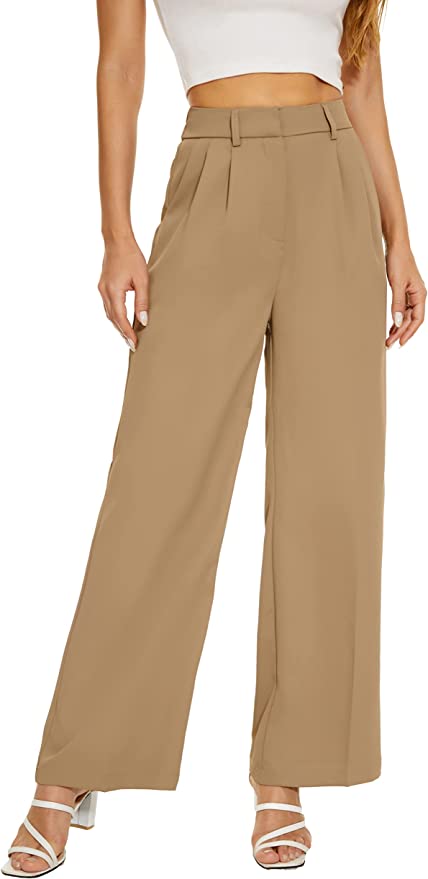 FUNYYZO Women's Wide Leg Pants