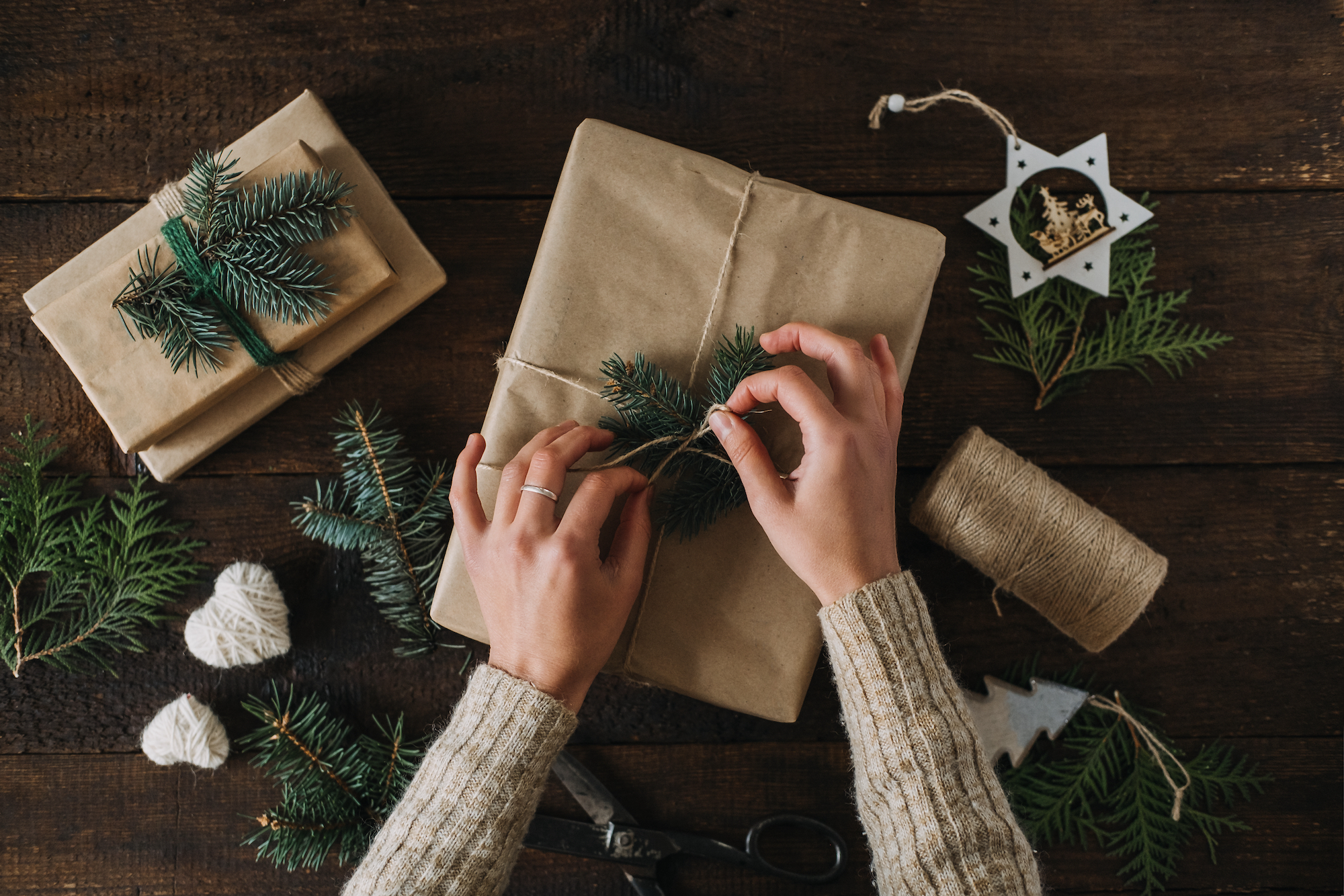 Holiday-Wrapping-Paper-Stock-Photo