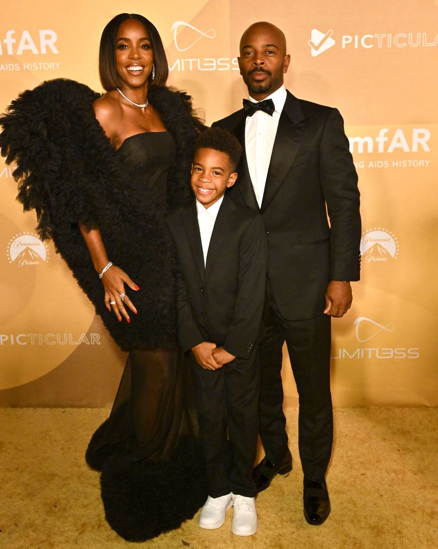 Kelly Rowland Titan Jewell Weatherspoon and Tim Weatherspoon amfAR Gala