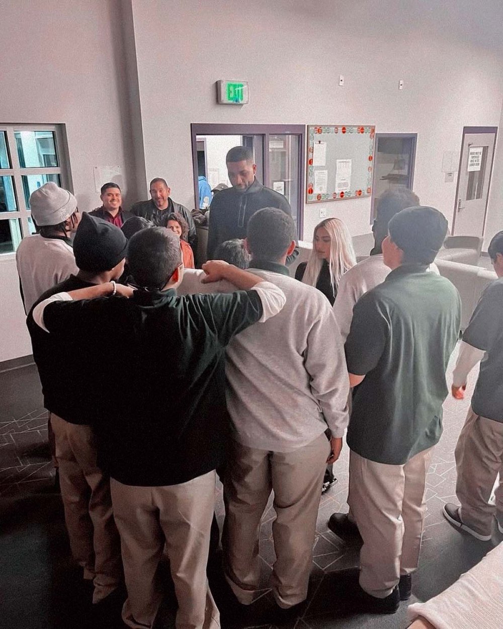 Kim K., Tristan Thompson Host Friendsgiving at Juvenile Detention Camp