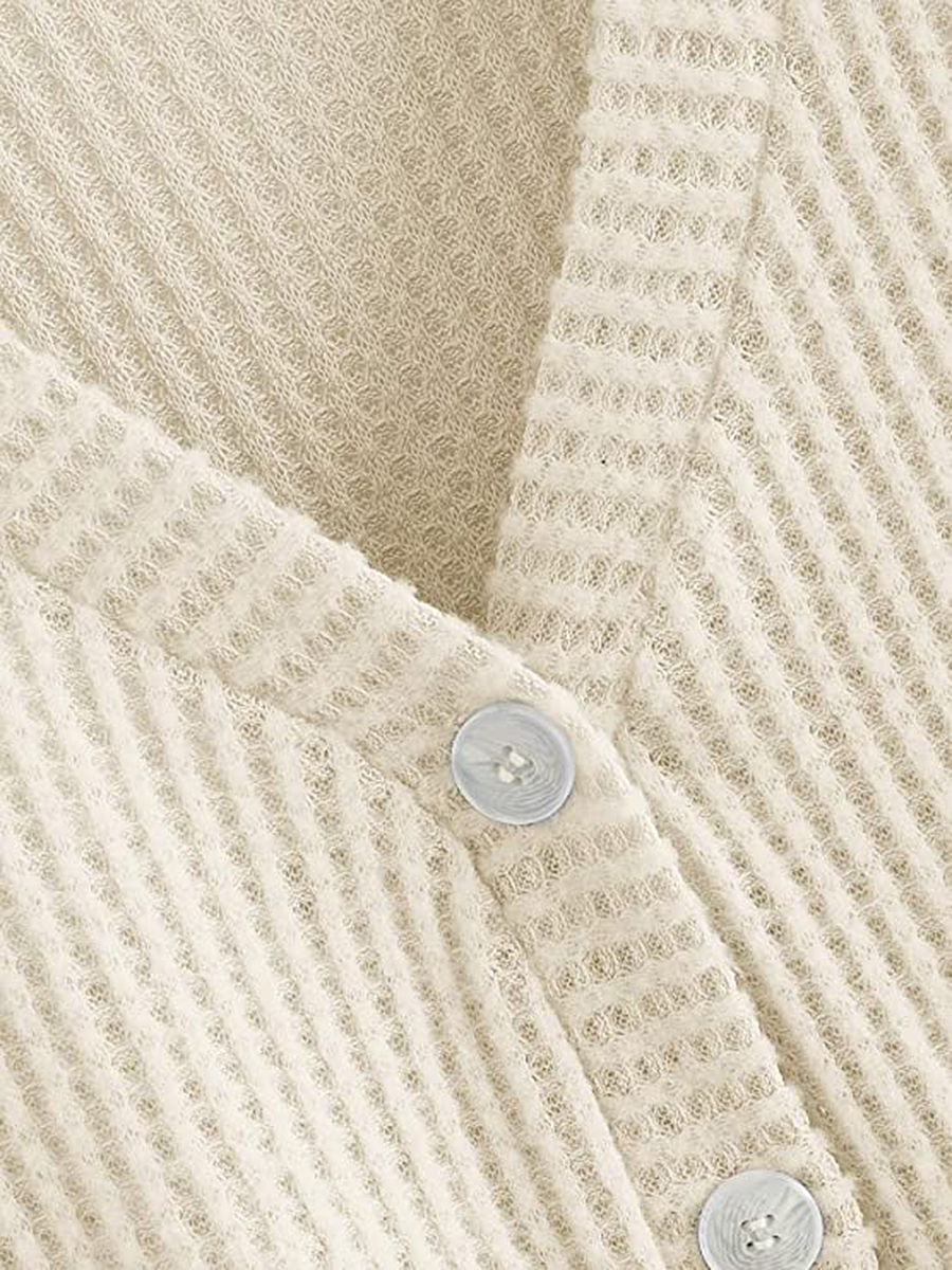 amazon-sweatyrocks-waffle-knit-cardigan-buttons